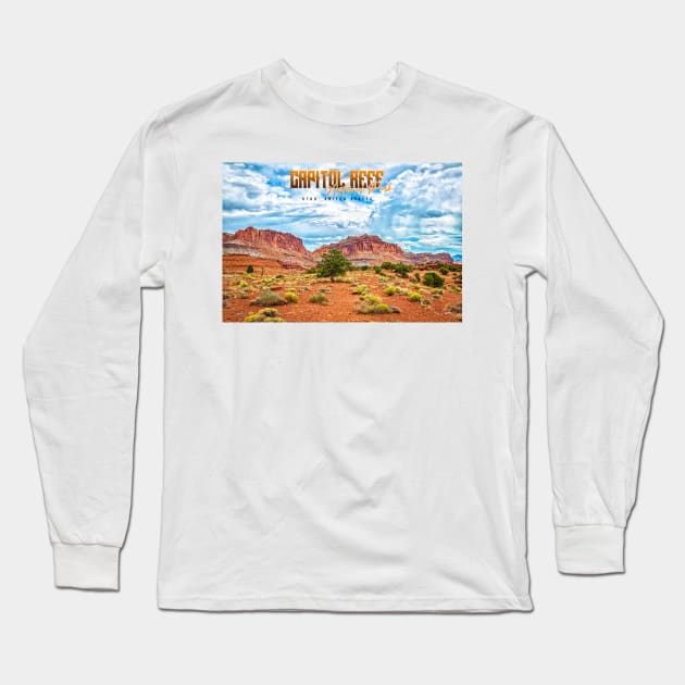 Capitol Reef National Park Long Sleeve T-Shirt by Gestalt Imagery